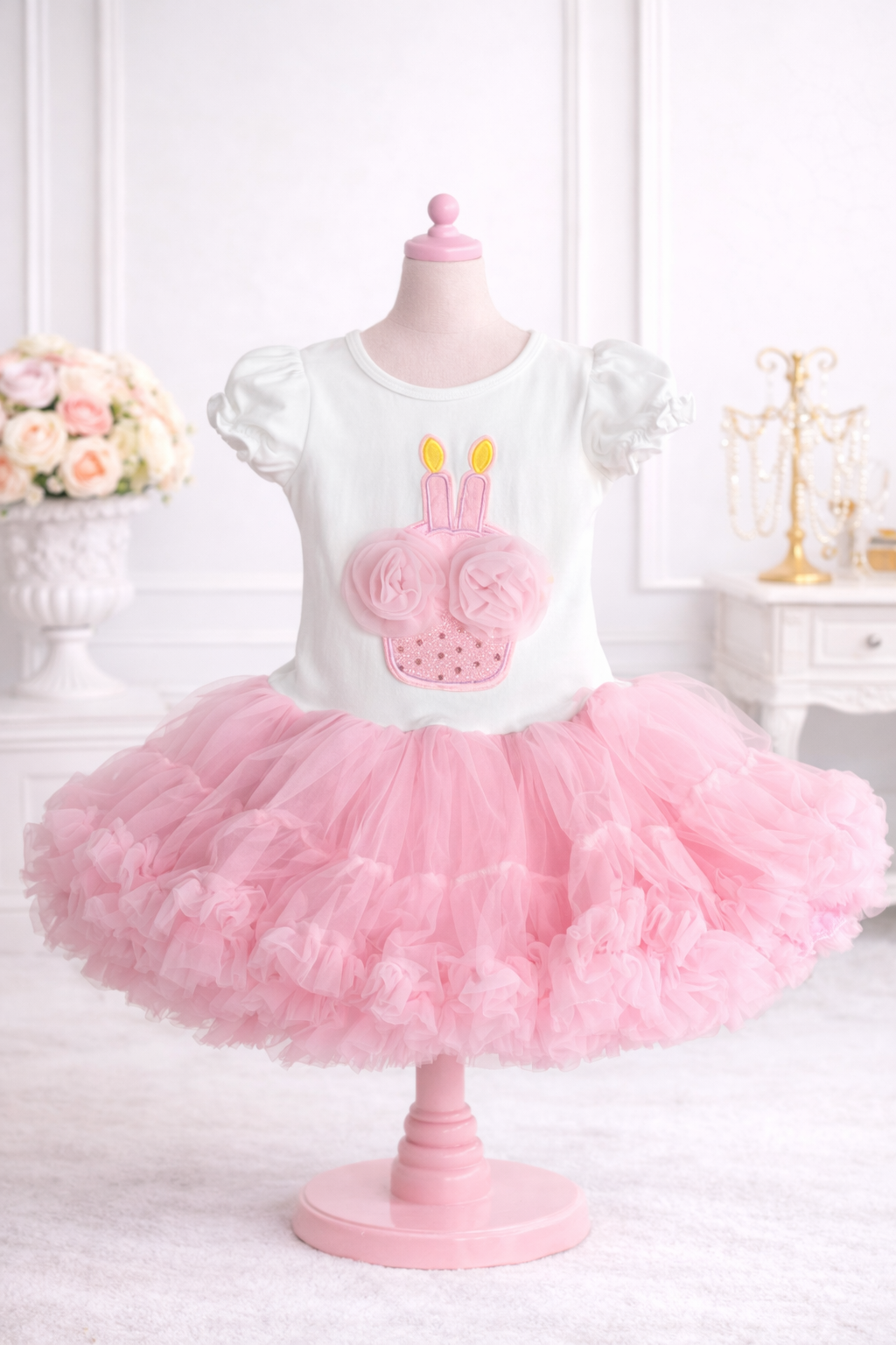 Birthday Cupcake Pink Tutu