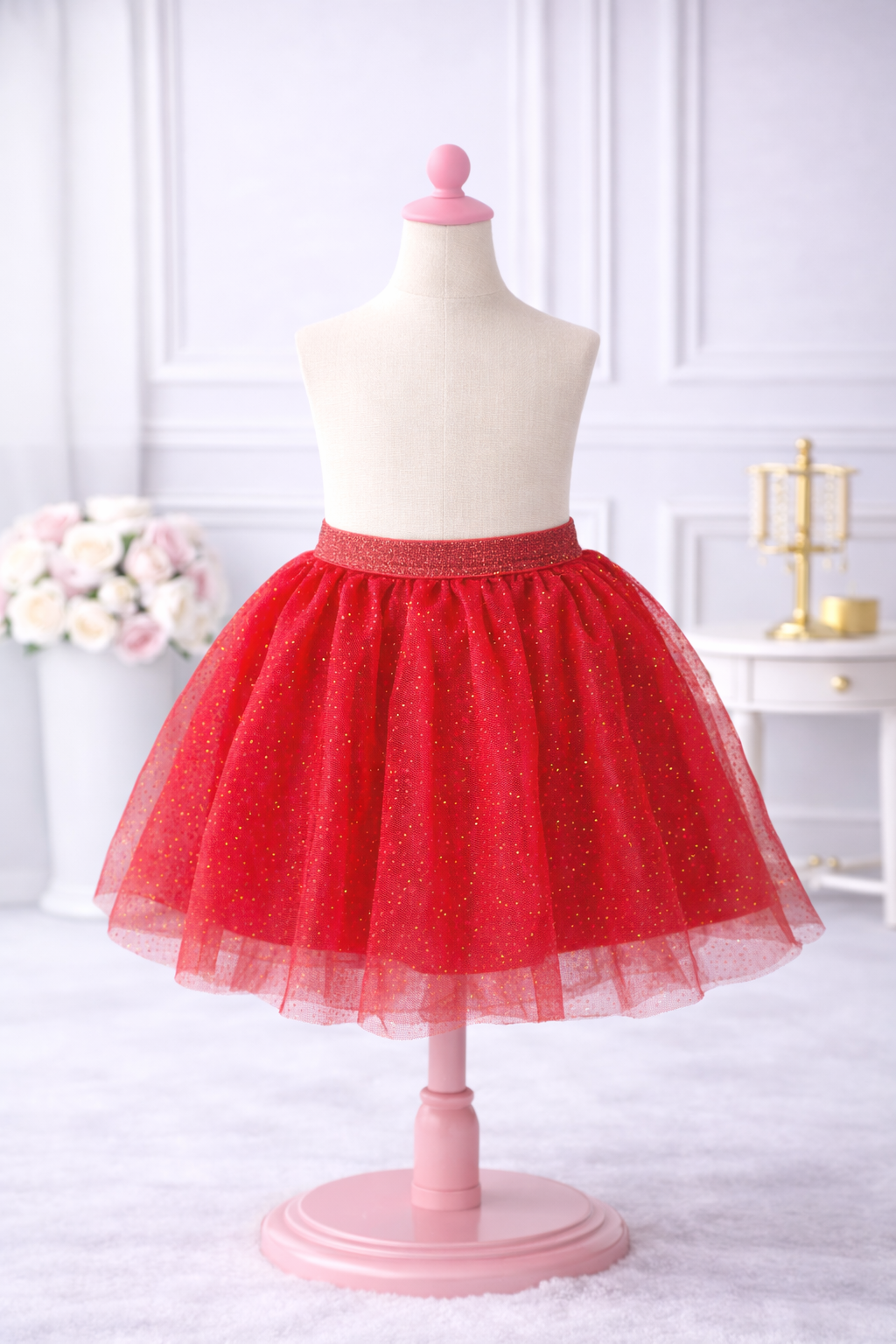 Glittery Red