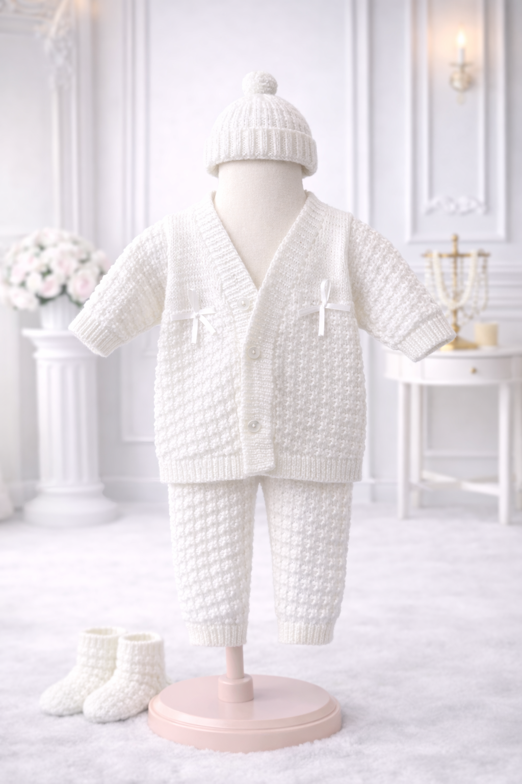 Knitted white