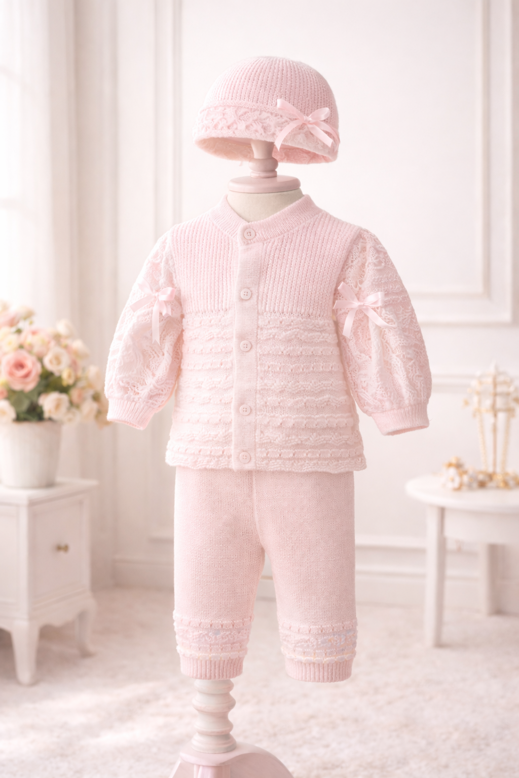 Fancy knitted set