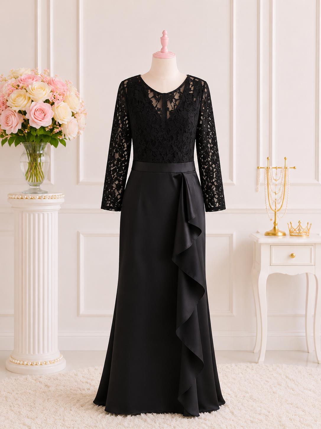 Black formal dress