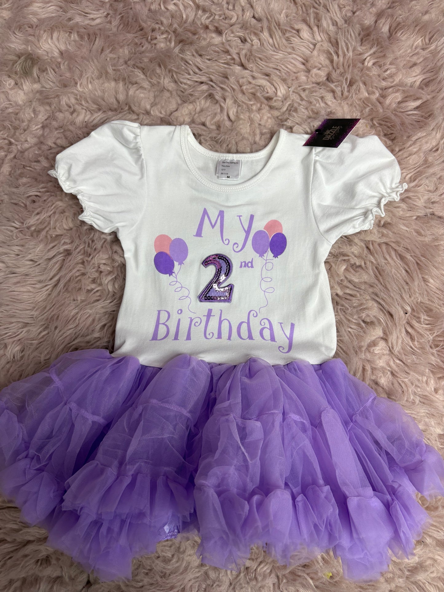 Purple Birthday Balloon