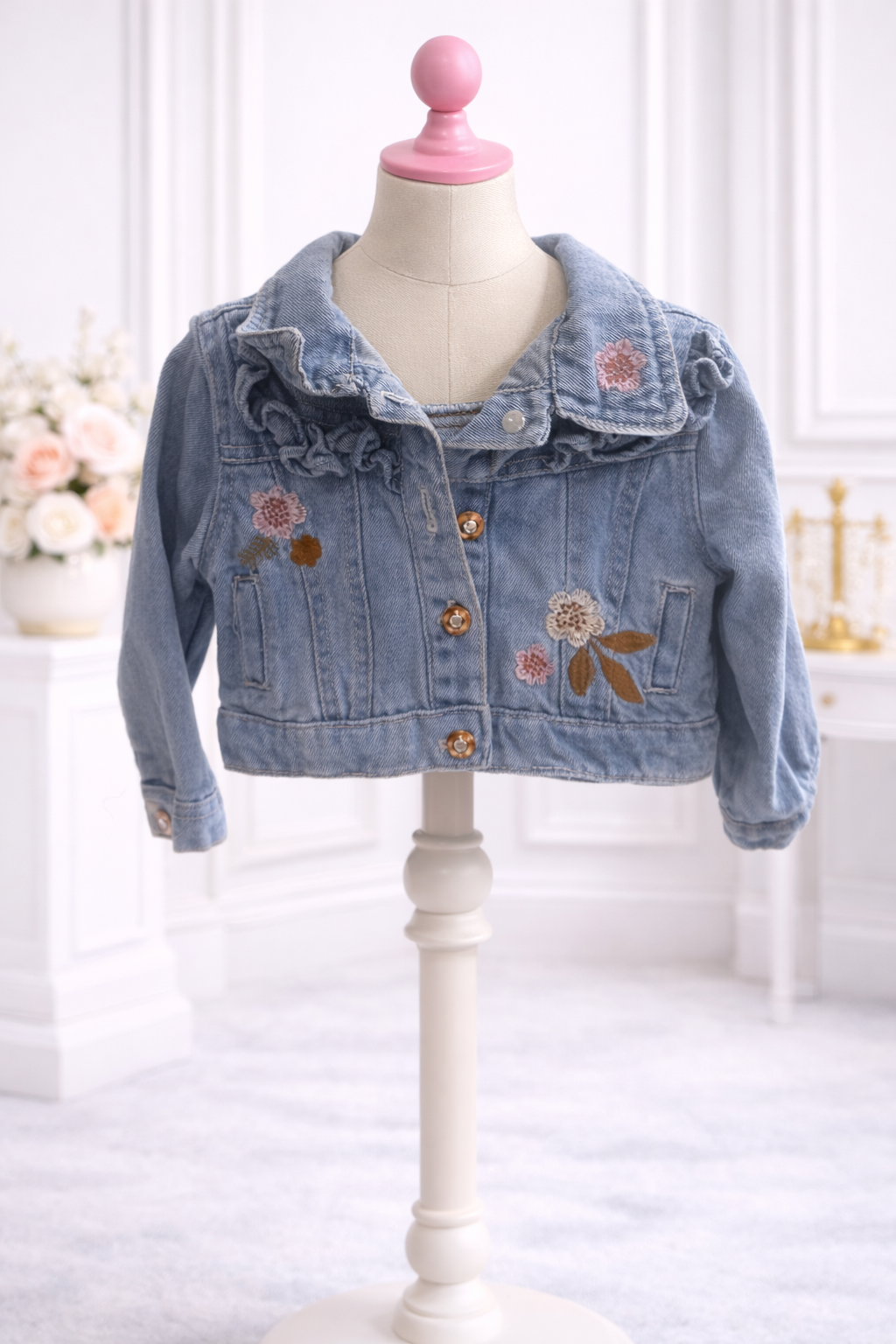 Flower Jean jacket