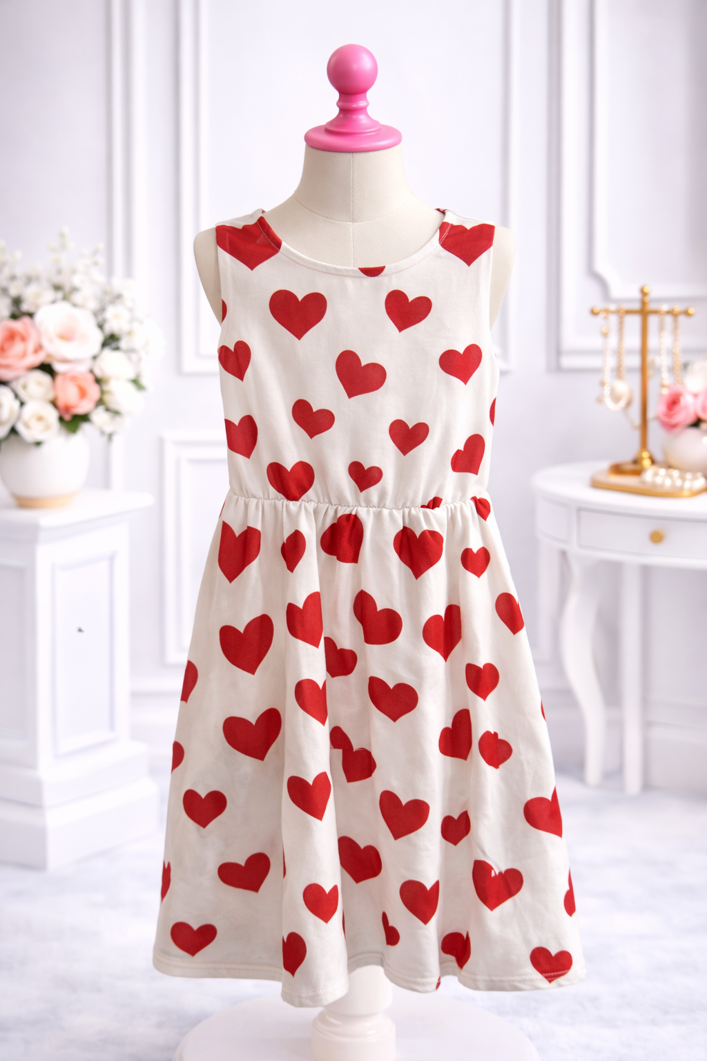 Hearts On White