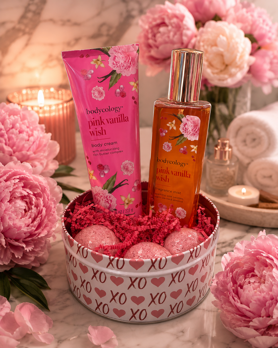 Pink Vanilla Spa Set