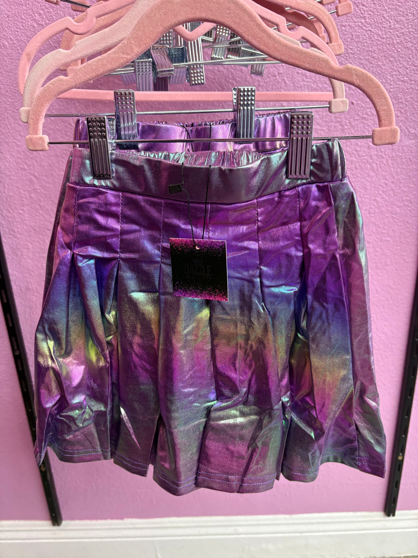 Rainbow Holographic Skirt