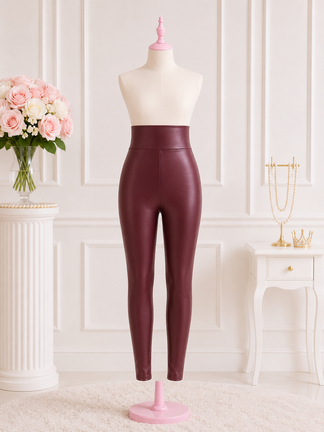 Burgundy Leather pants