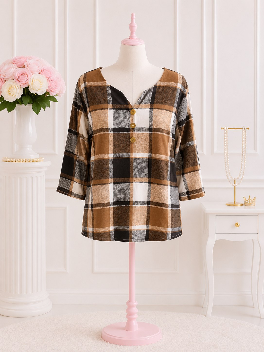 Chestnut Charm plaid