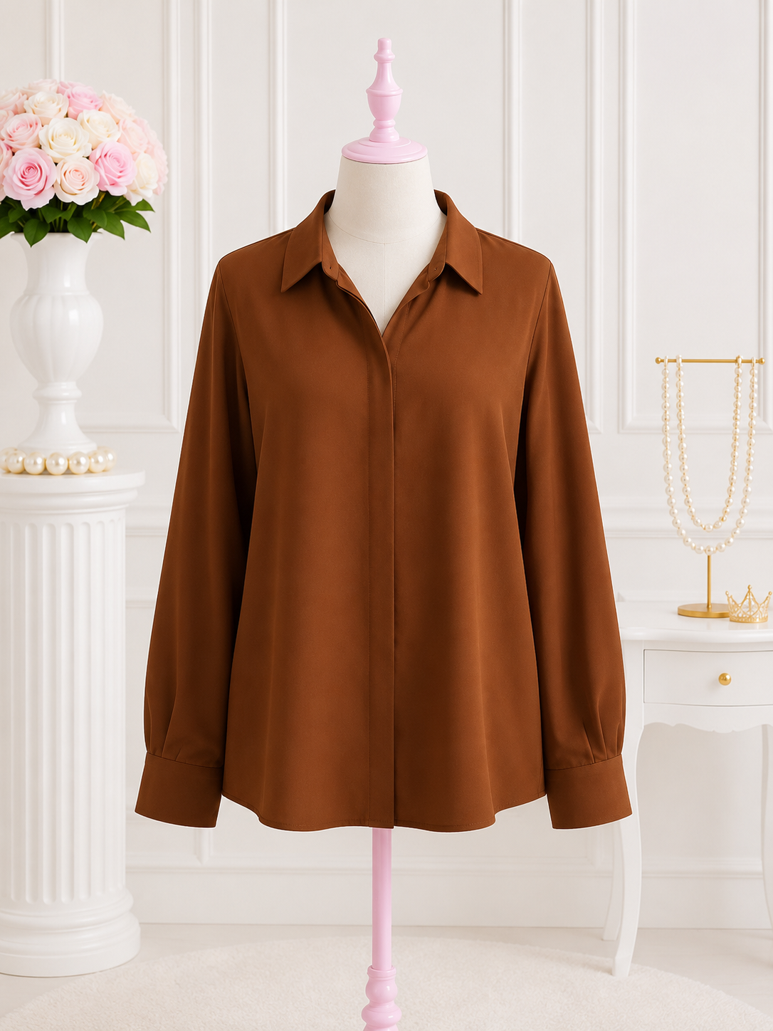Chestnut Charm Blouse