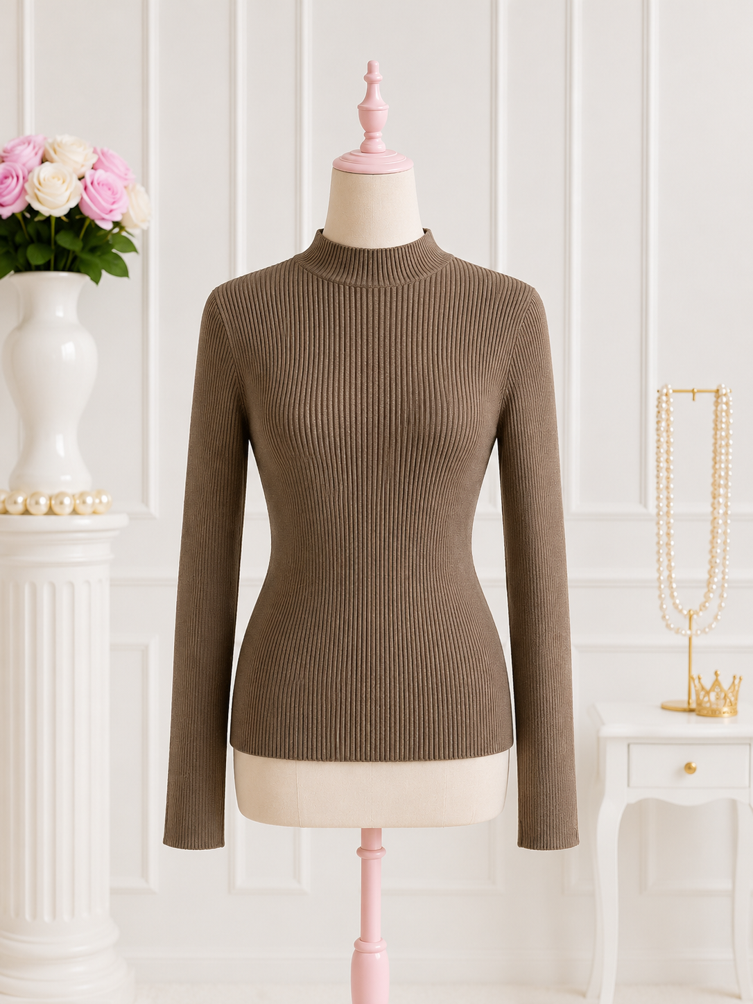 Mocha Rib Top