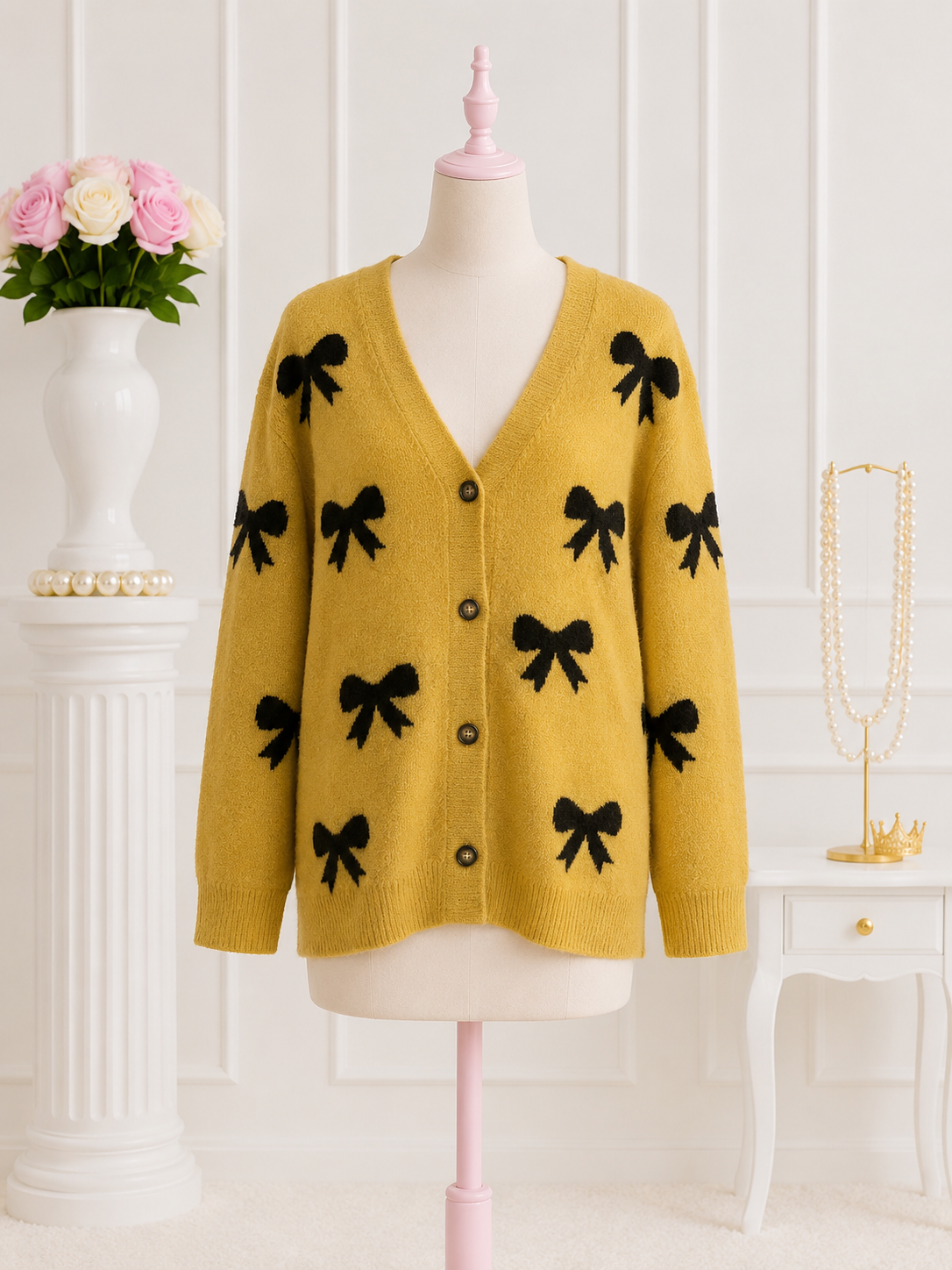 Bow Charm Cardigan