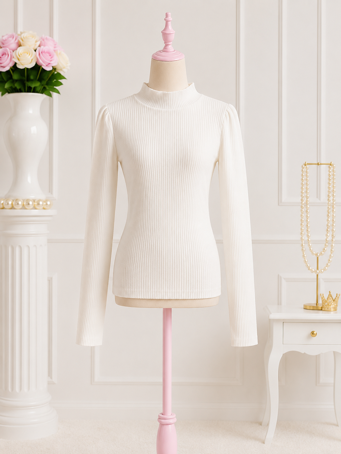 Ivory Knit Top
