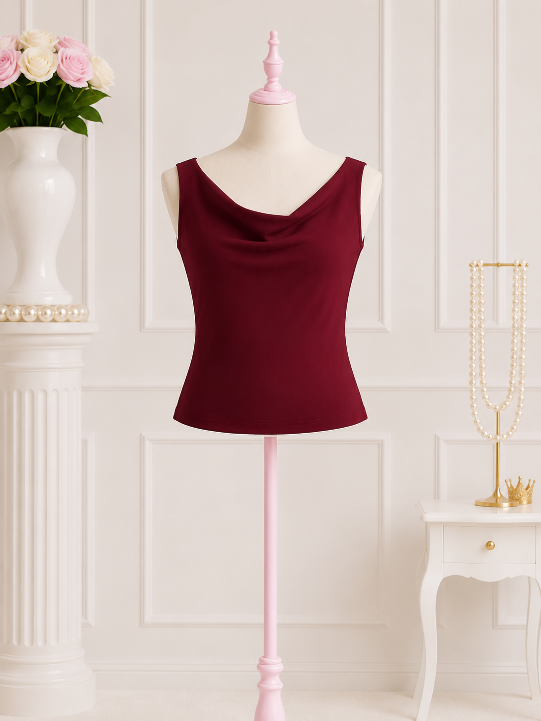 Ruby Satin Blouse