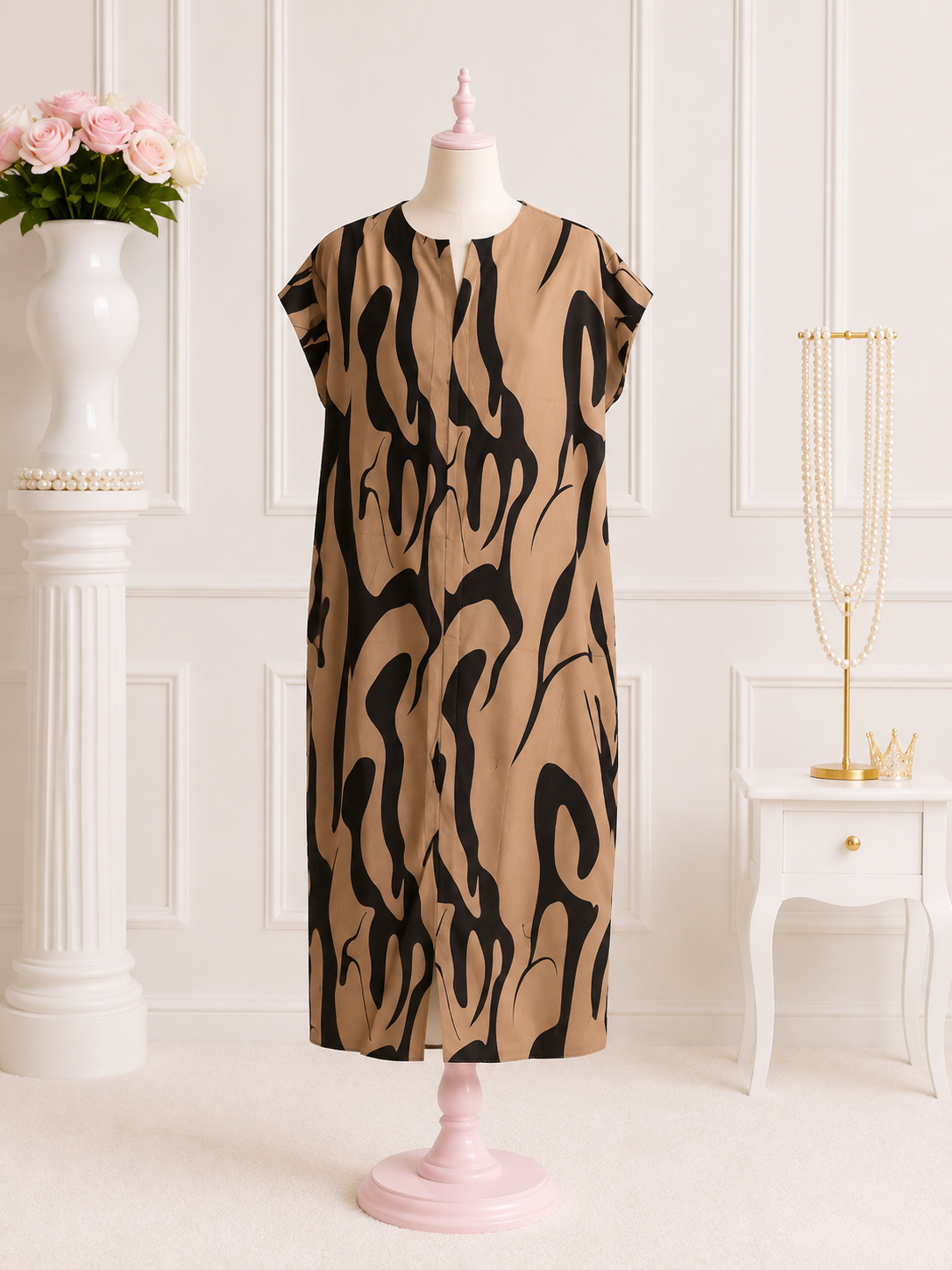 Mocha Wave Dress