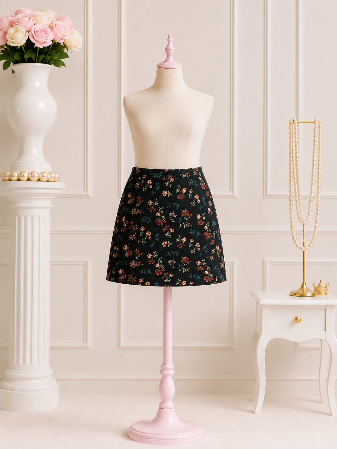 Floral Mini Skirt
