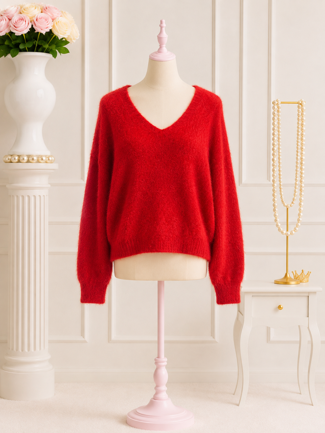 Red Fuzzy Sweater