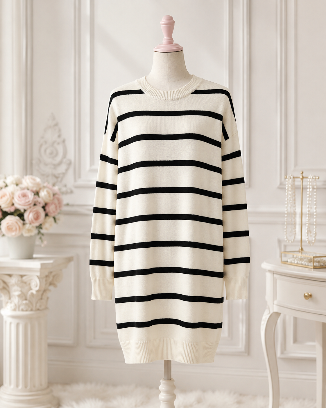 Striped Sweater Dress