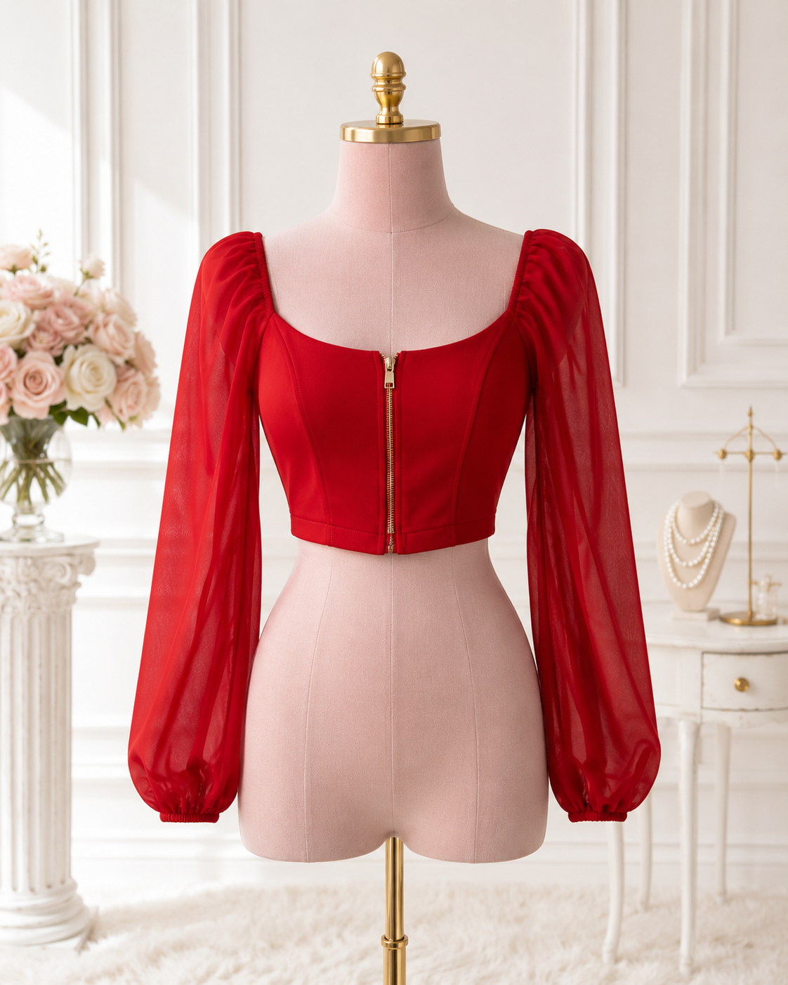 Red Corset Top