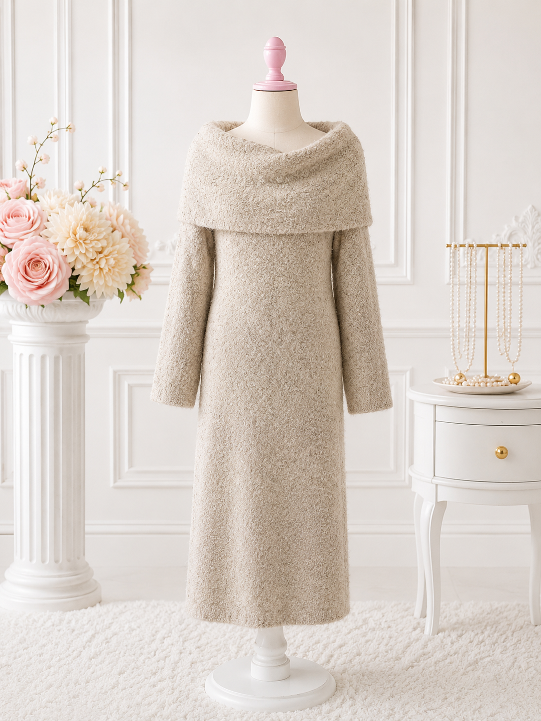 Cozy Cowl Dress