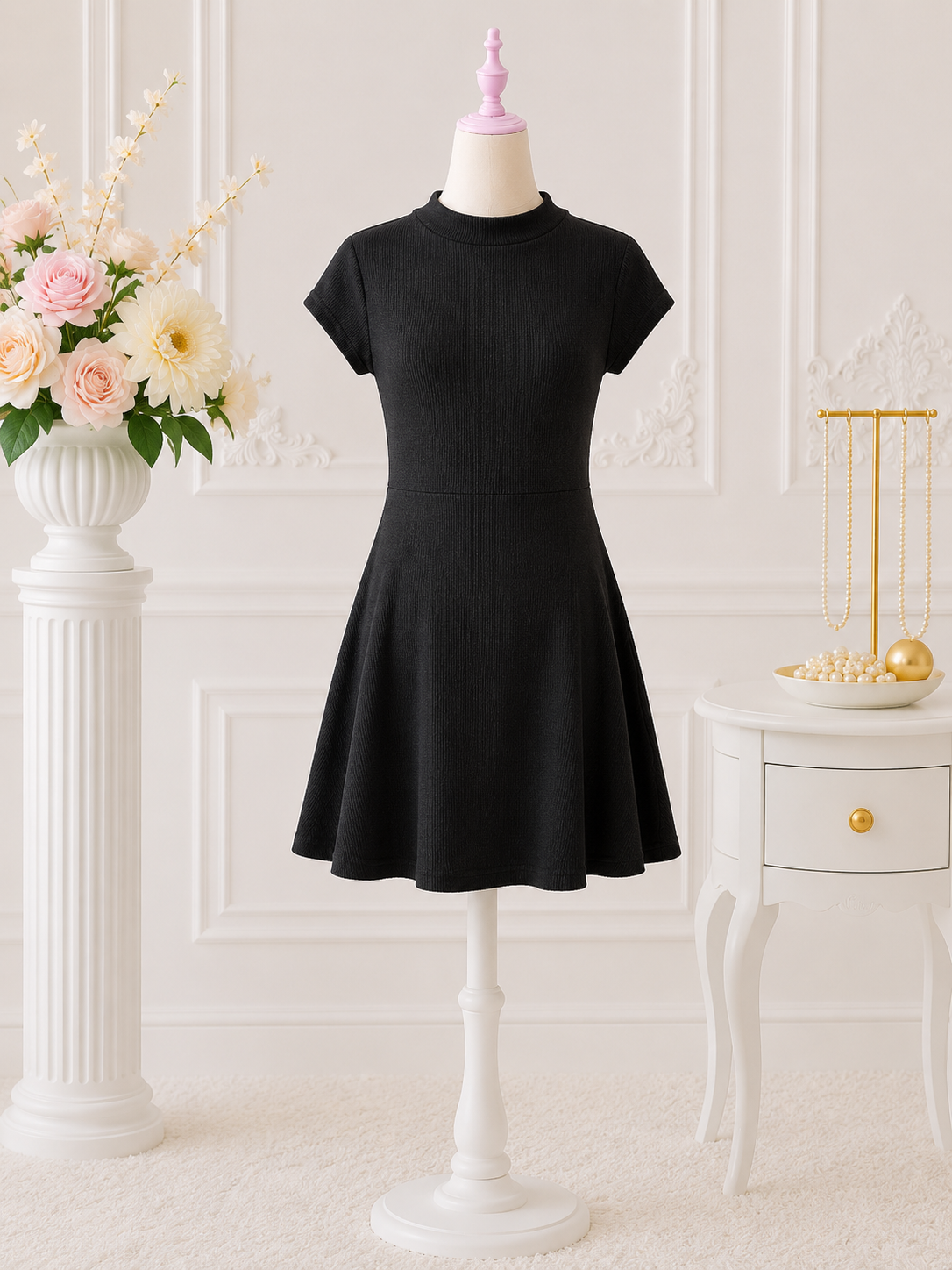 Midnight Ruched Dress