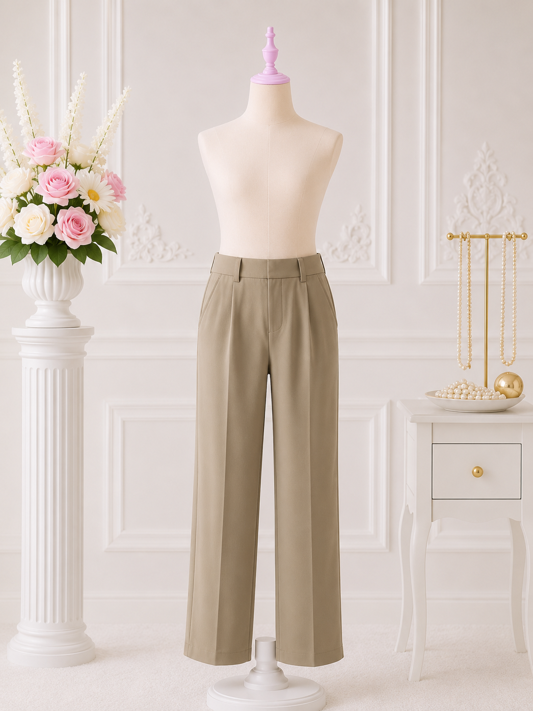 Taupe Trousers