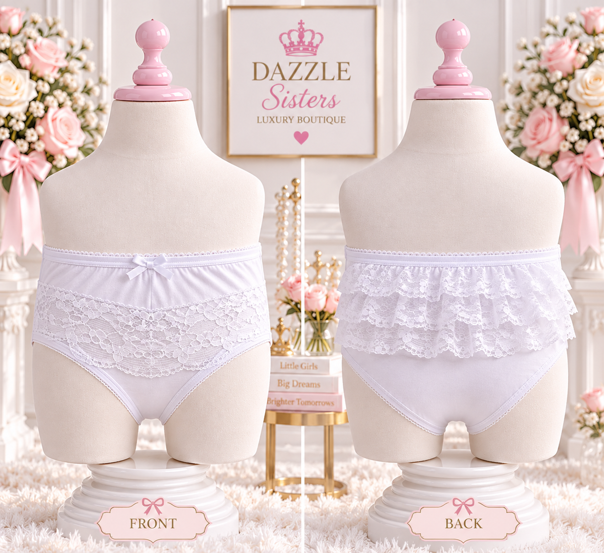 Little Lace Ruffle Bloomers