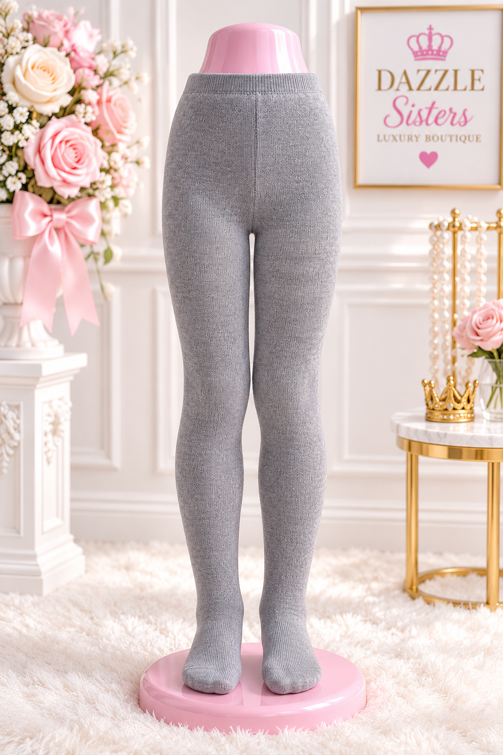Dazzle Sisters Gray Tights