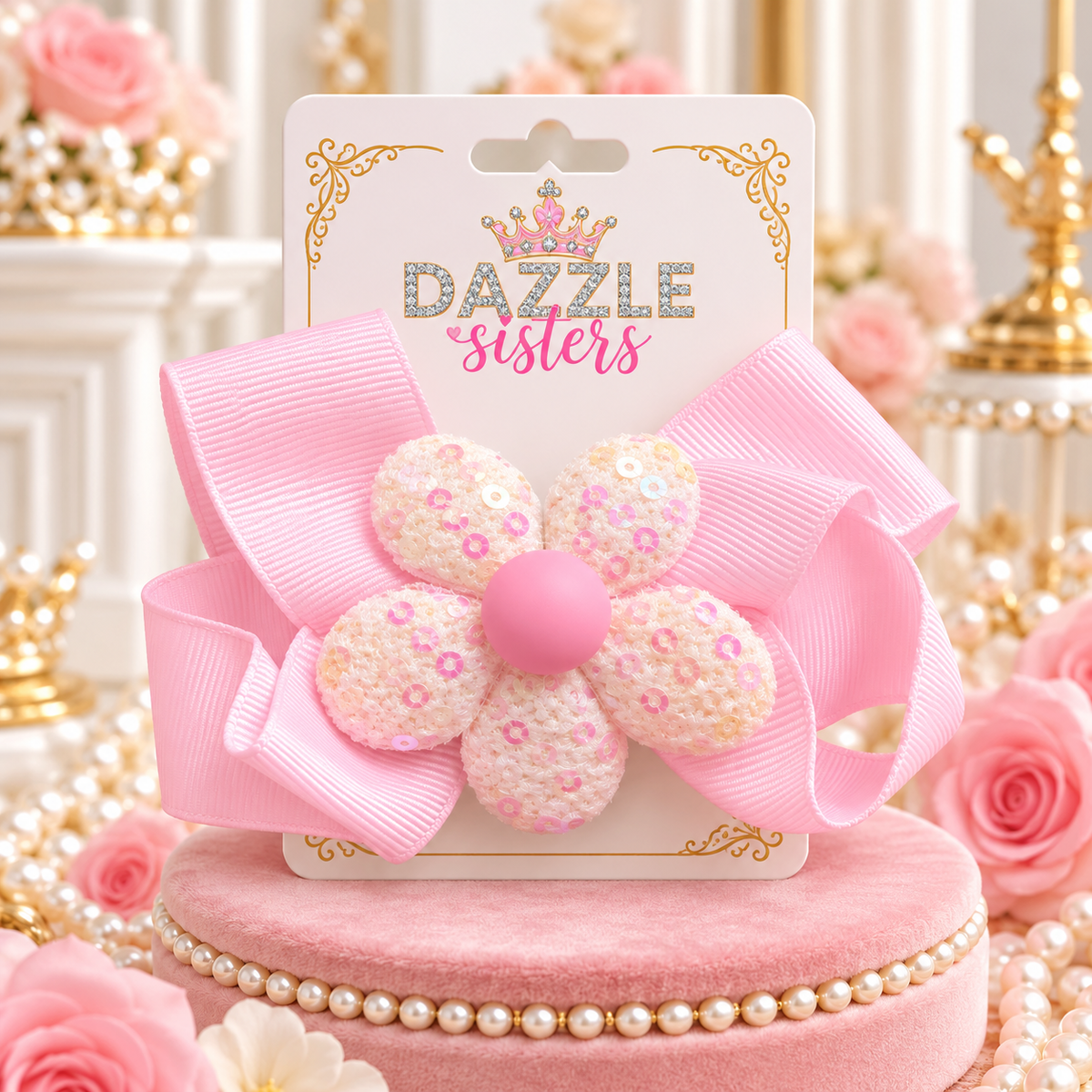 Pink Blossom Bow