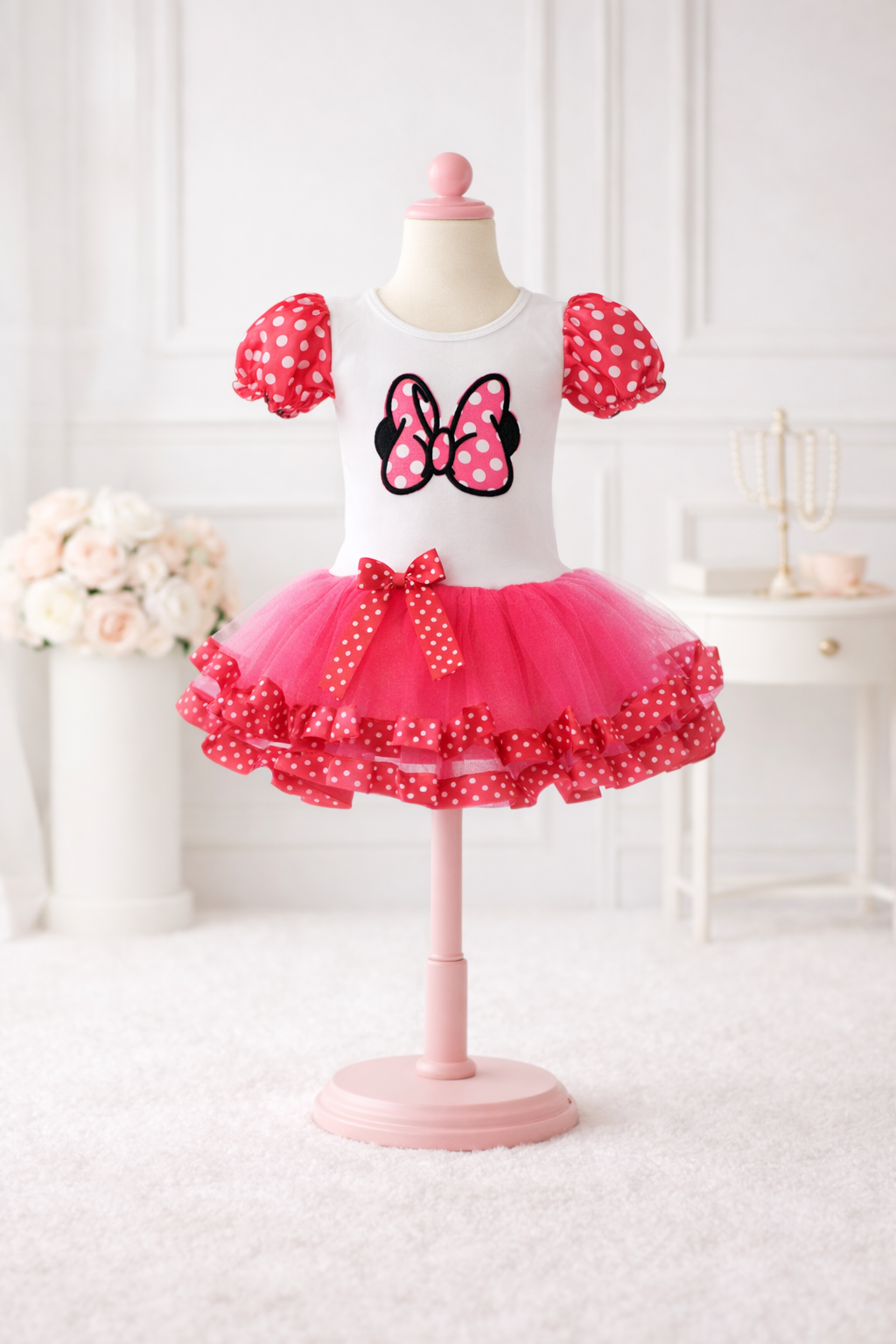 Mimi Hot Pink Bow Tutu