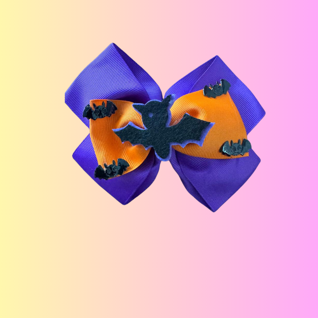 Bat Bow Purple