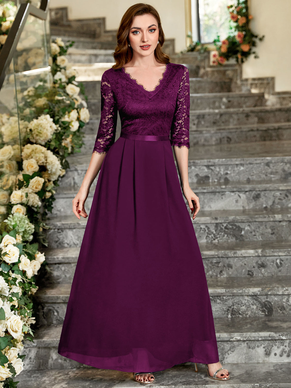 Emelia Floral Lace Dress