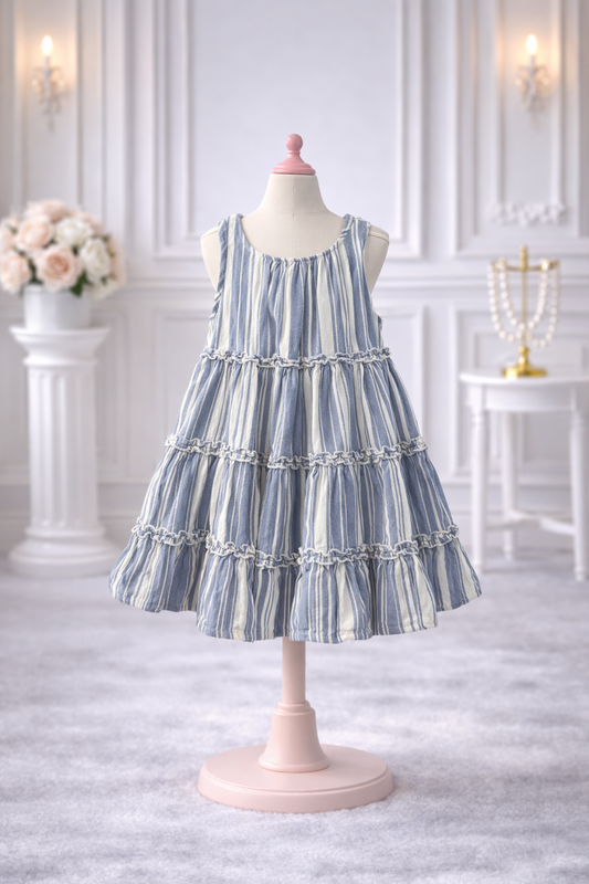Striped Blue