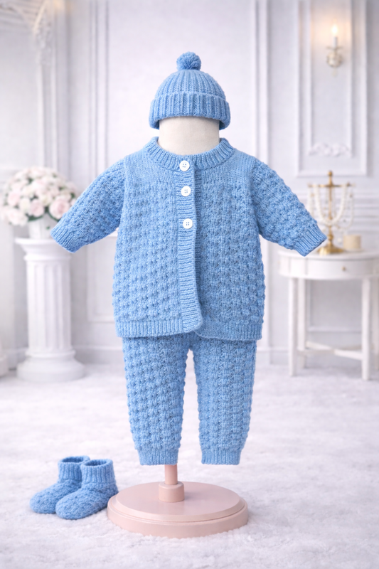 Knitted blue