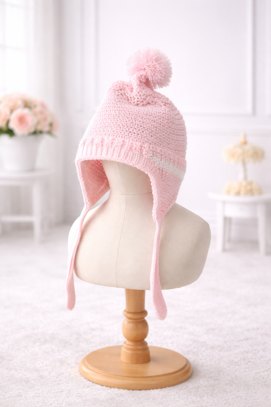 Knitted baby beanie