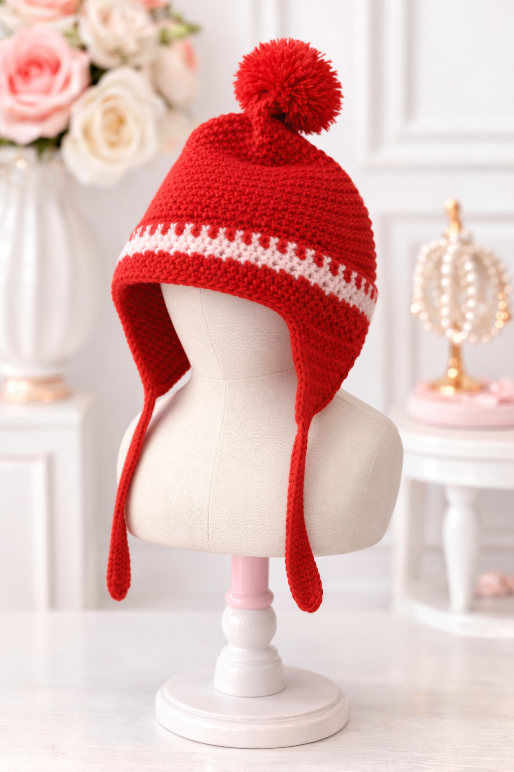 Knitted baby beanie