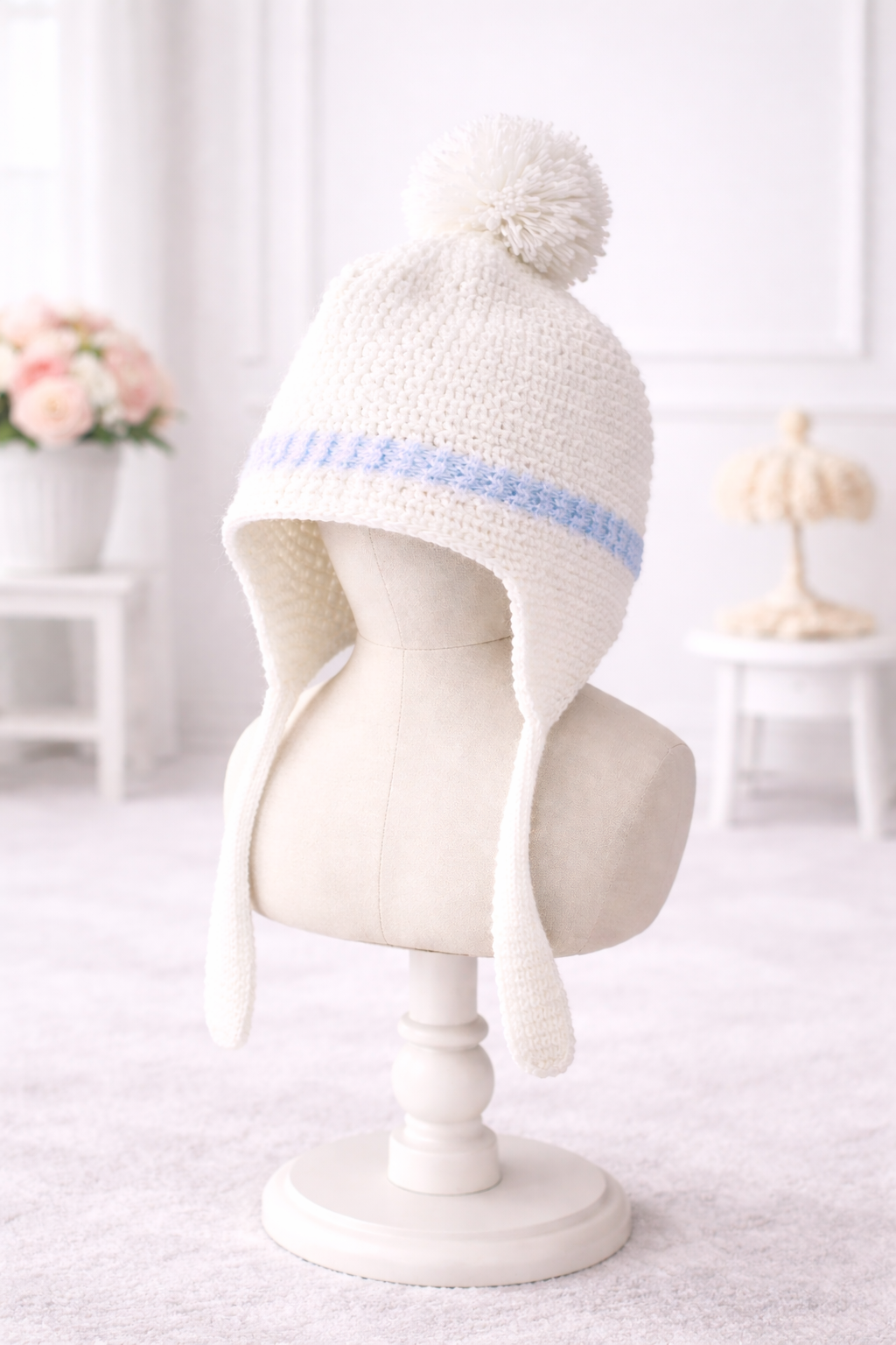 Knitted baby beanie