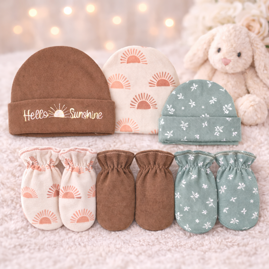 Hello Sunshine Beanies/Mittens