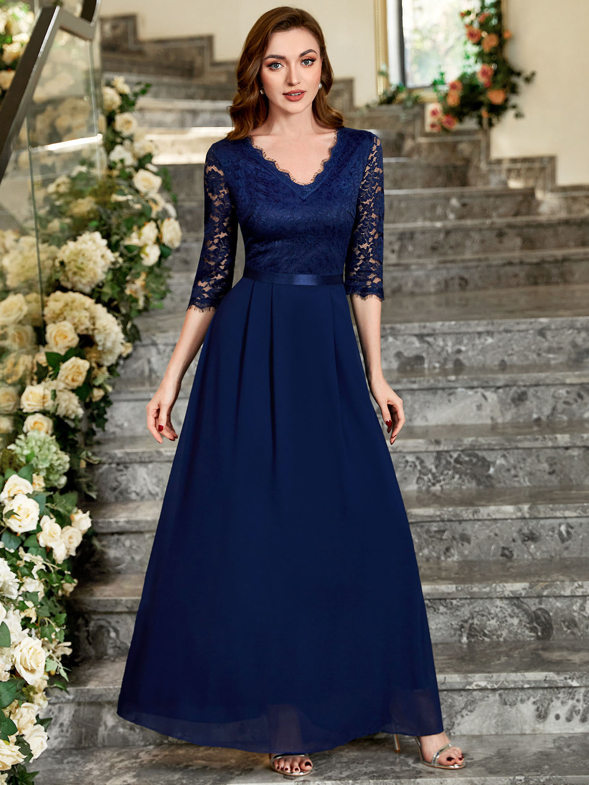 Emelia Floral Lace Dress