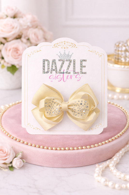 Ivory Sparkle Bow