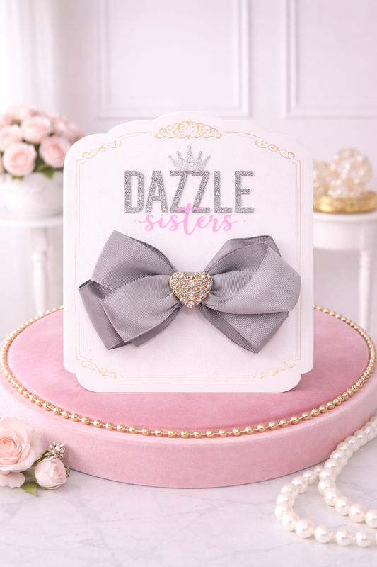 Light Grey Heart Dazzle