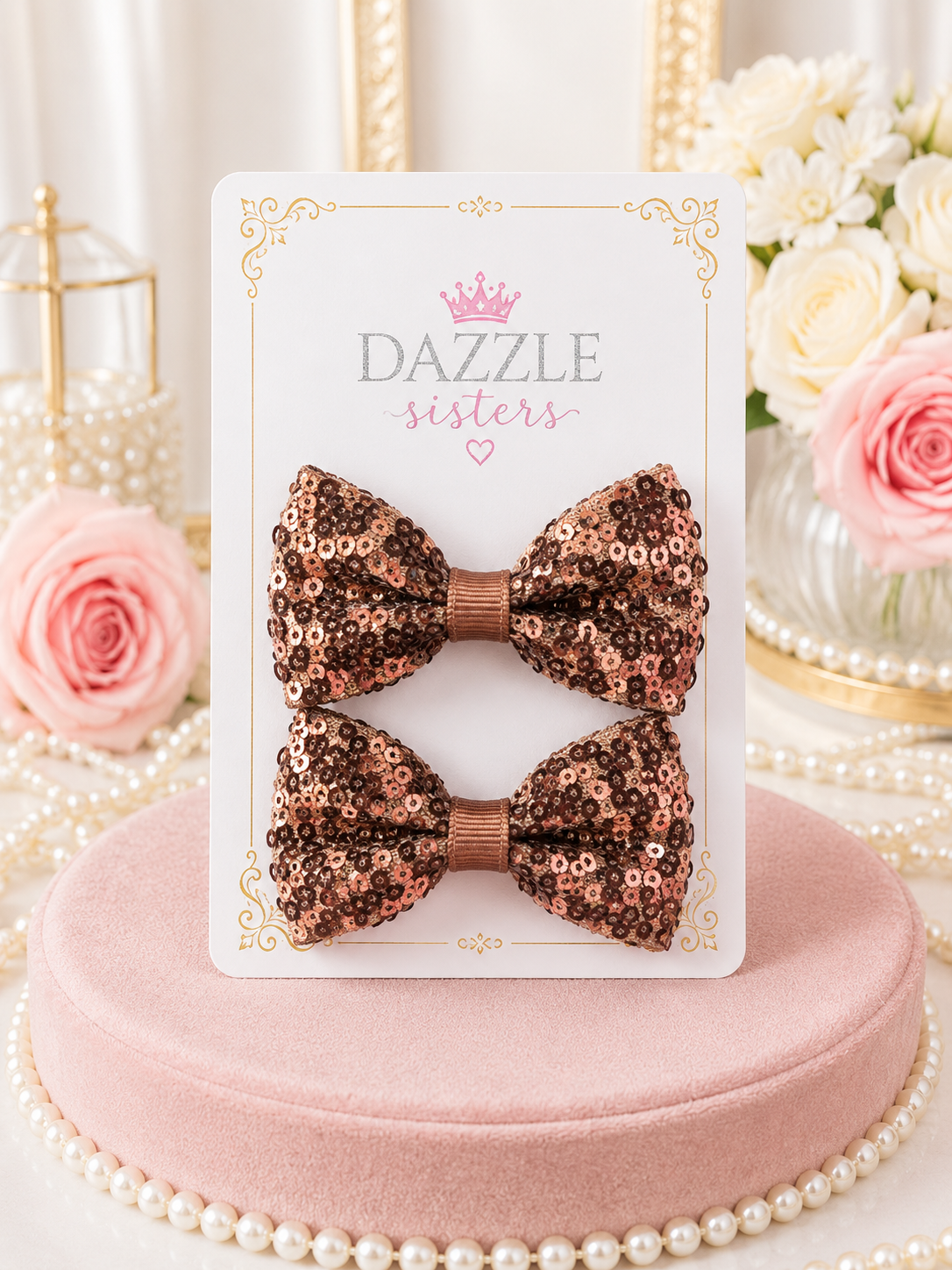 Cocoa Sparkle Bow