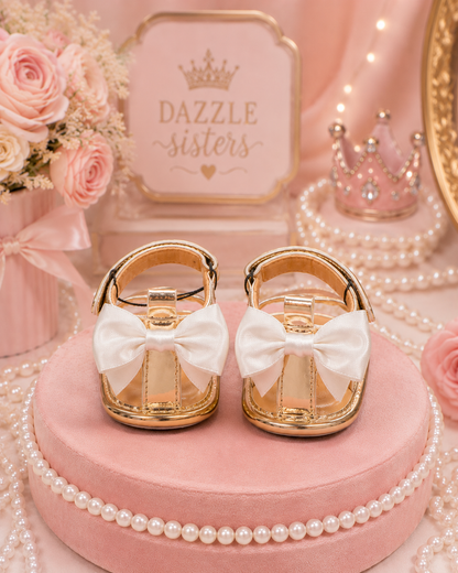 Golden Princess Baby Shoes