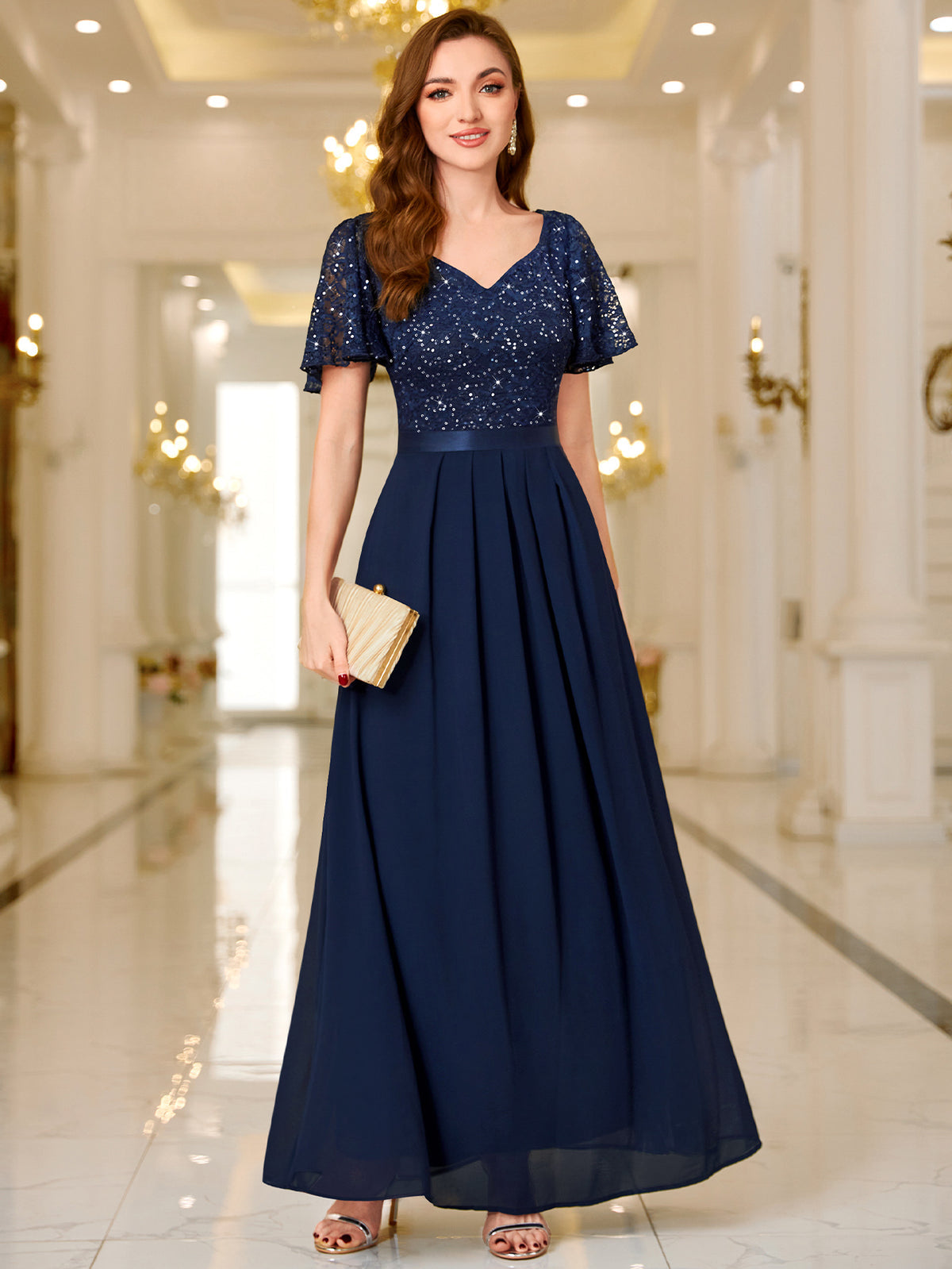 Annette Flutter Sleeve Dress