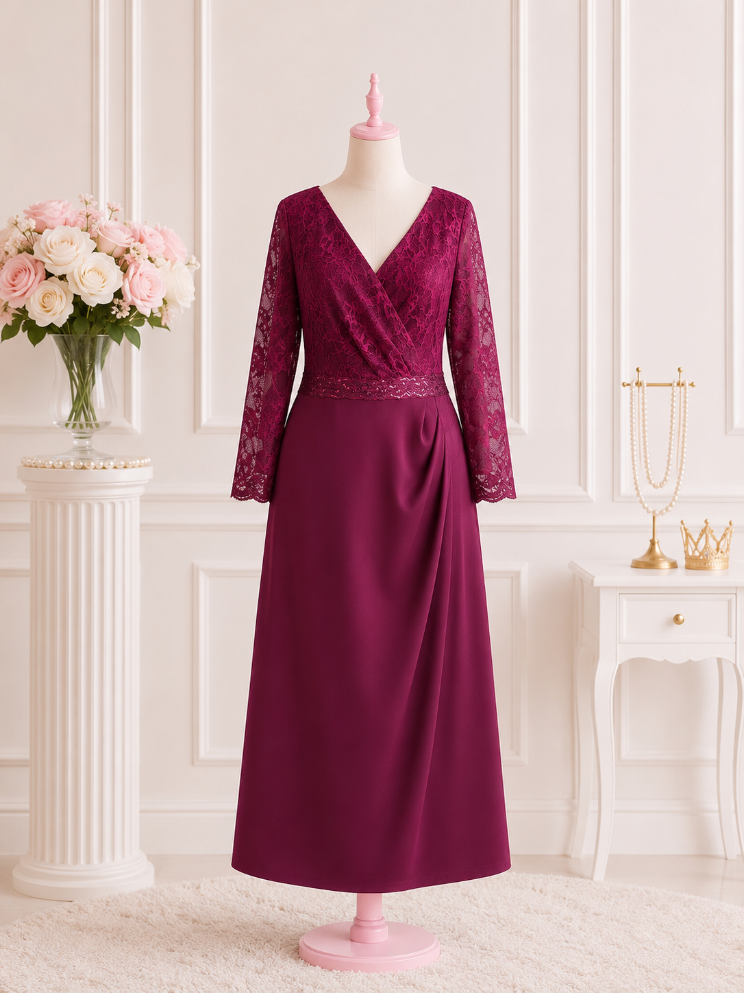 Burgundy Formal Dress