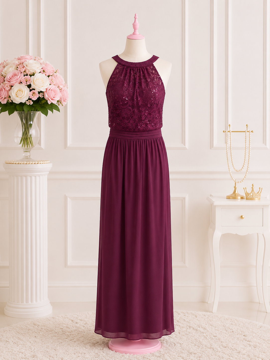 Burgundy Formal Dress