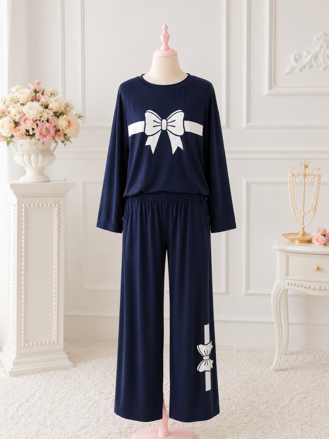 Midnight Bow lounge set