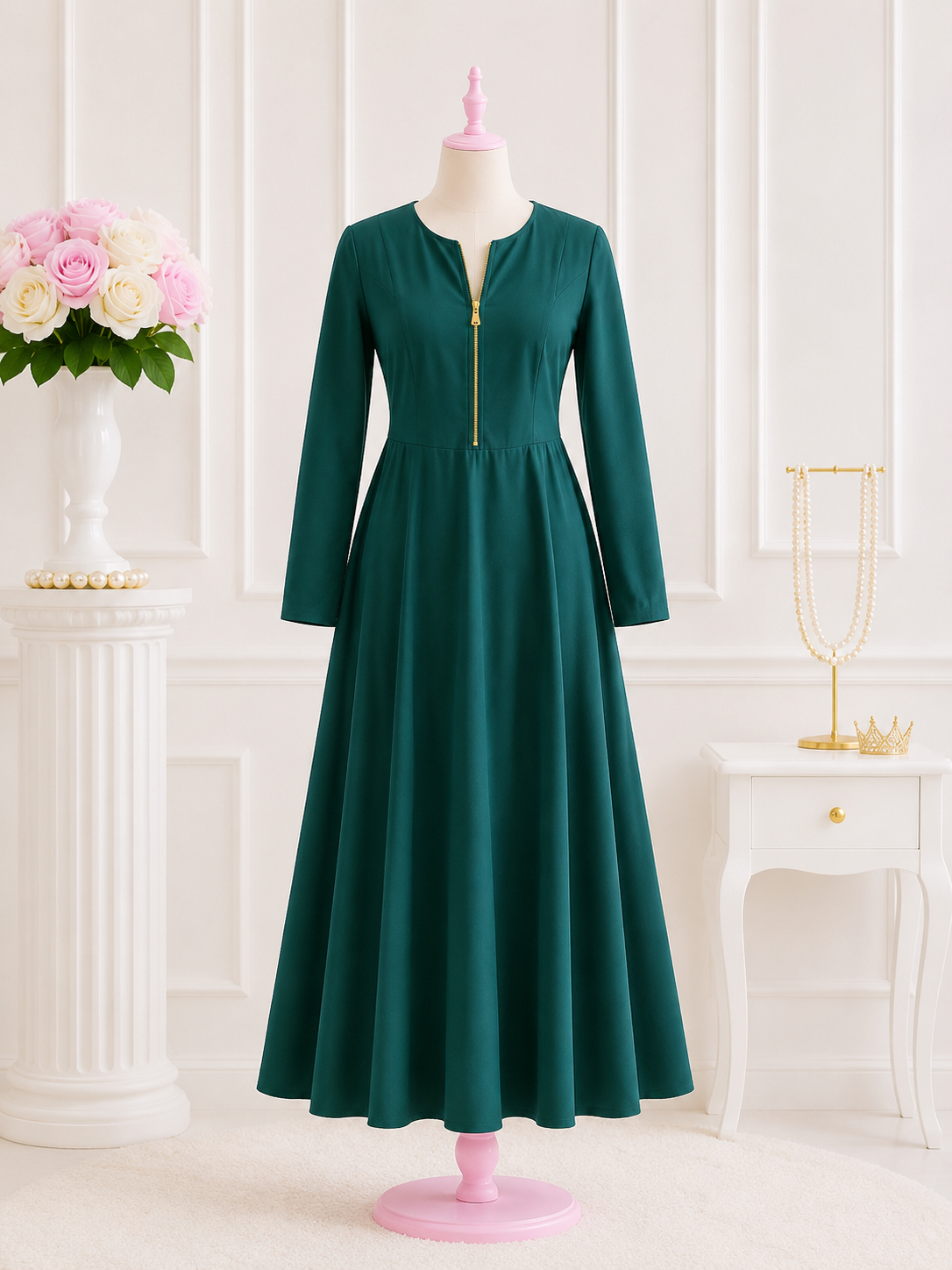 Timeless Emerald Gown