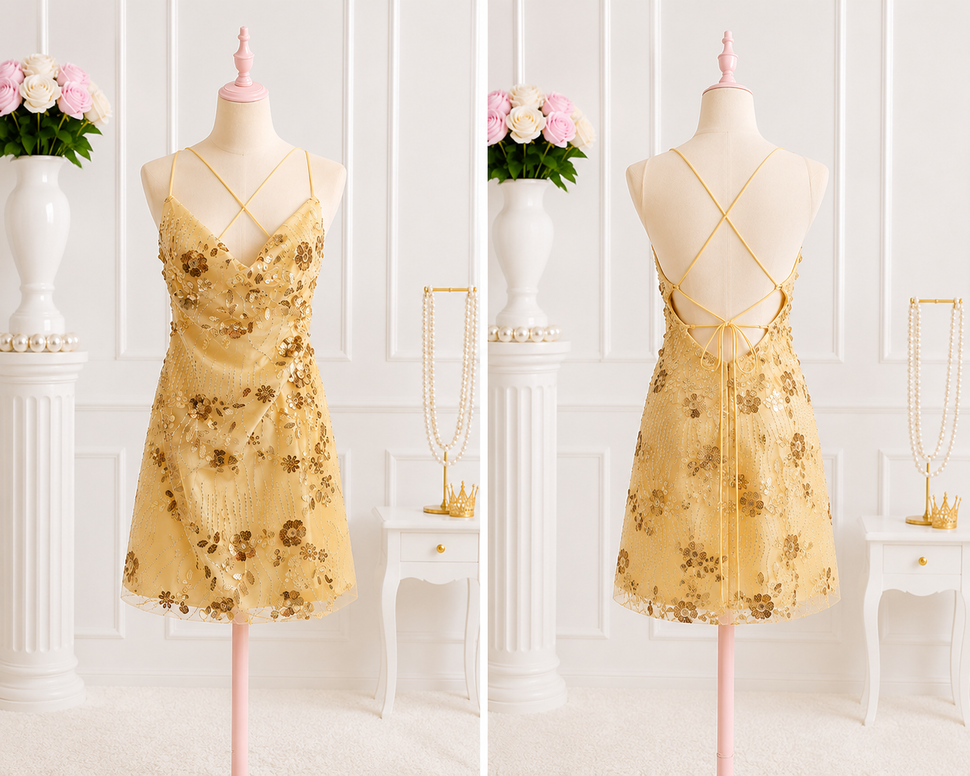Golden Glow Dress