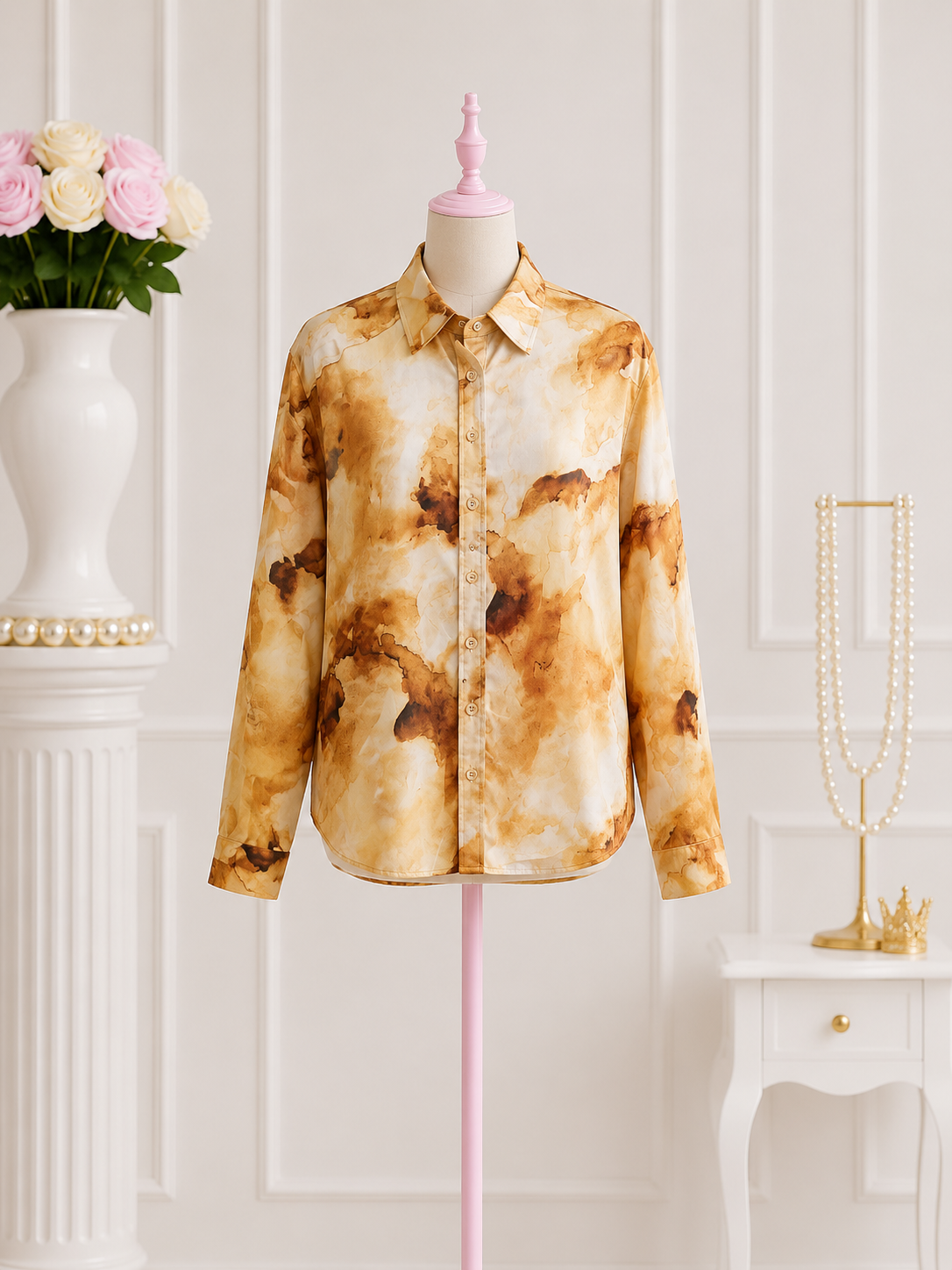Autumn Marble Blouse