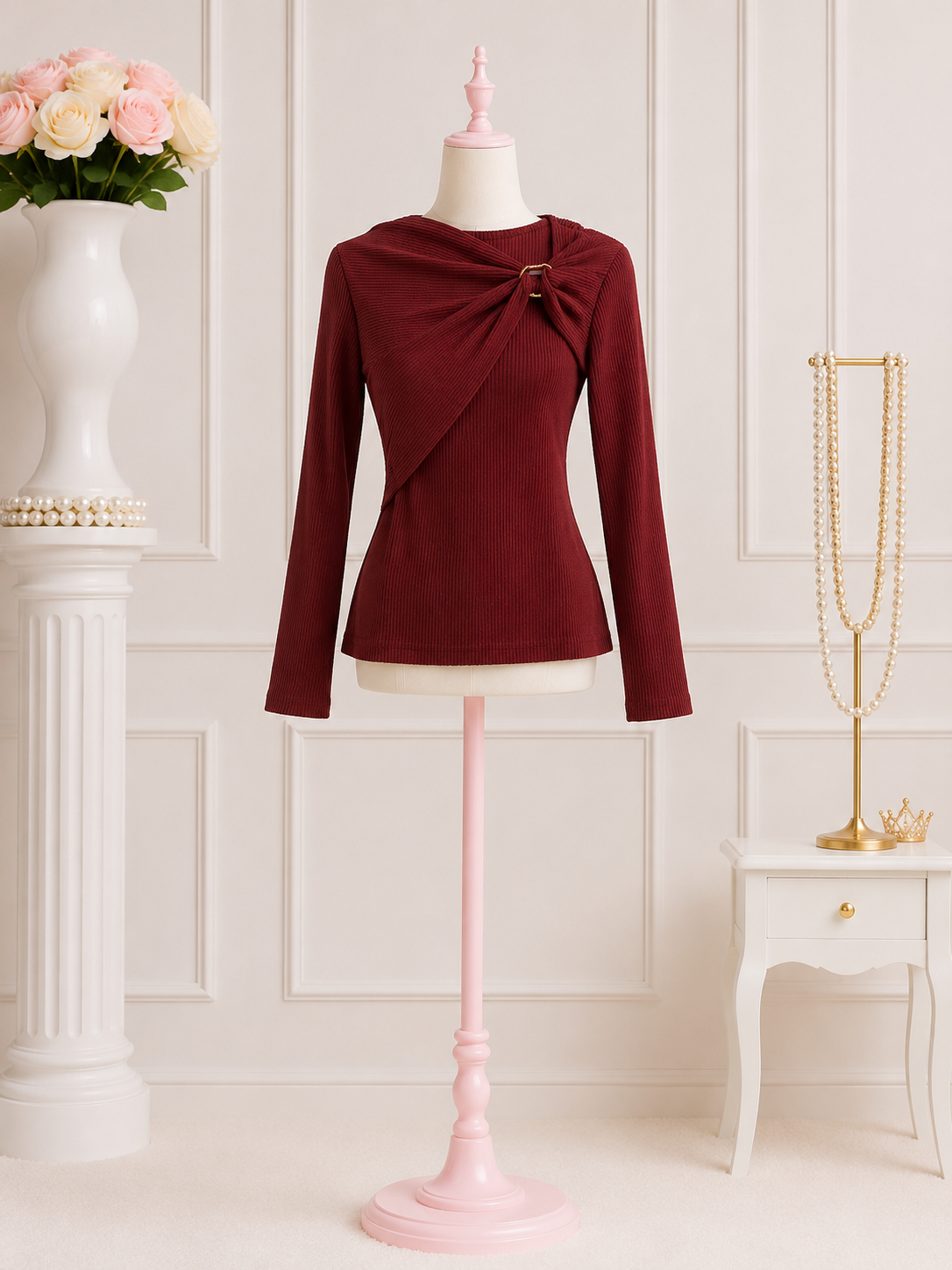 Burgundy Grace Top